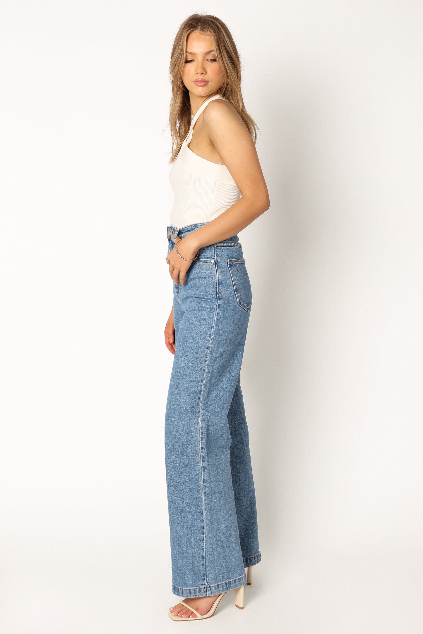 Women's High Waist Straight Leg Jeans