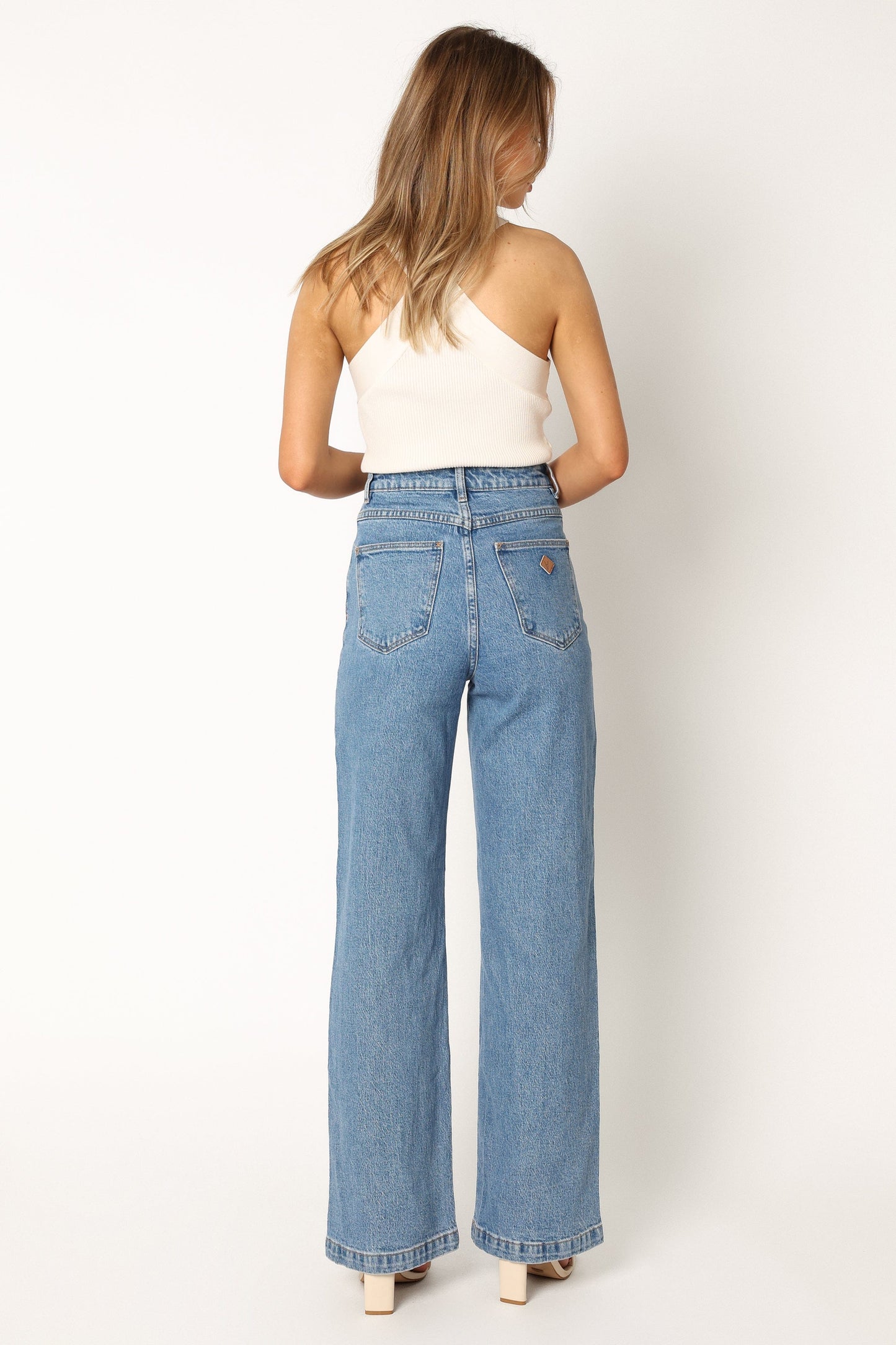 Women's High Waist Straight Leg Jeans