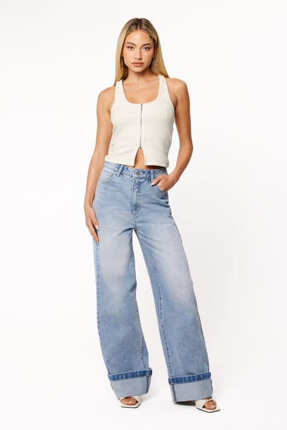 Women's High Waist Wide Leg Jeans