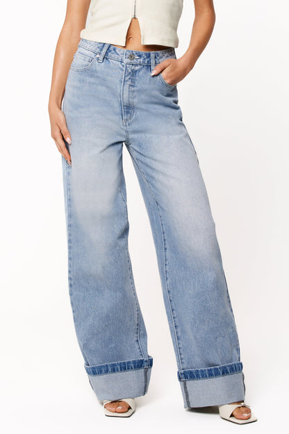 Women's High Waist Wide Leg Jeans