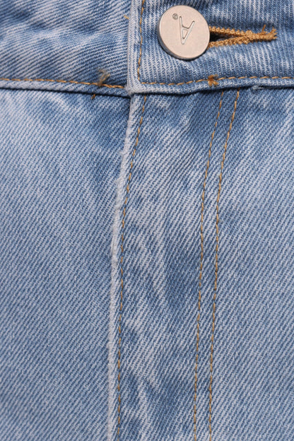 Women's High Waist Straight Flare Jeans