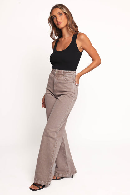 Women's High Waist Vintage Flare Jeans