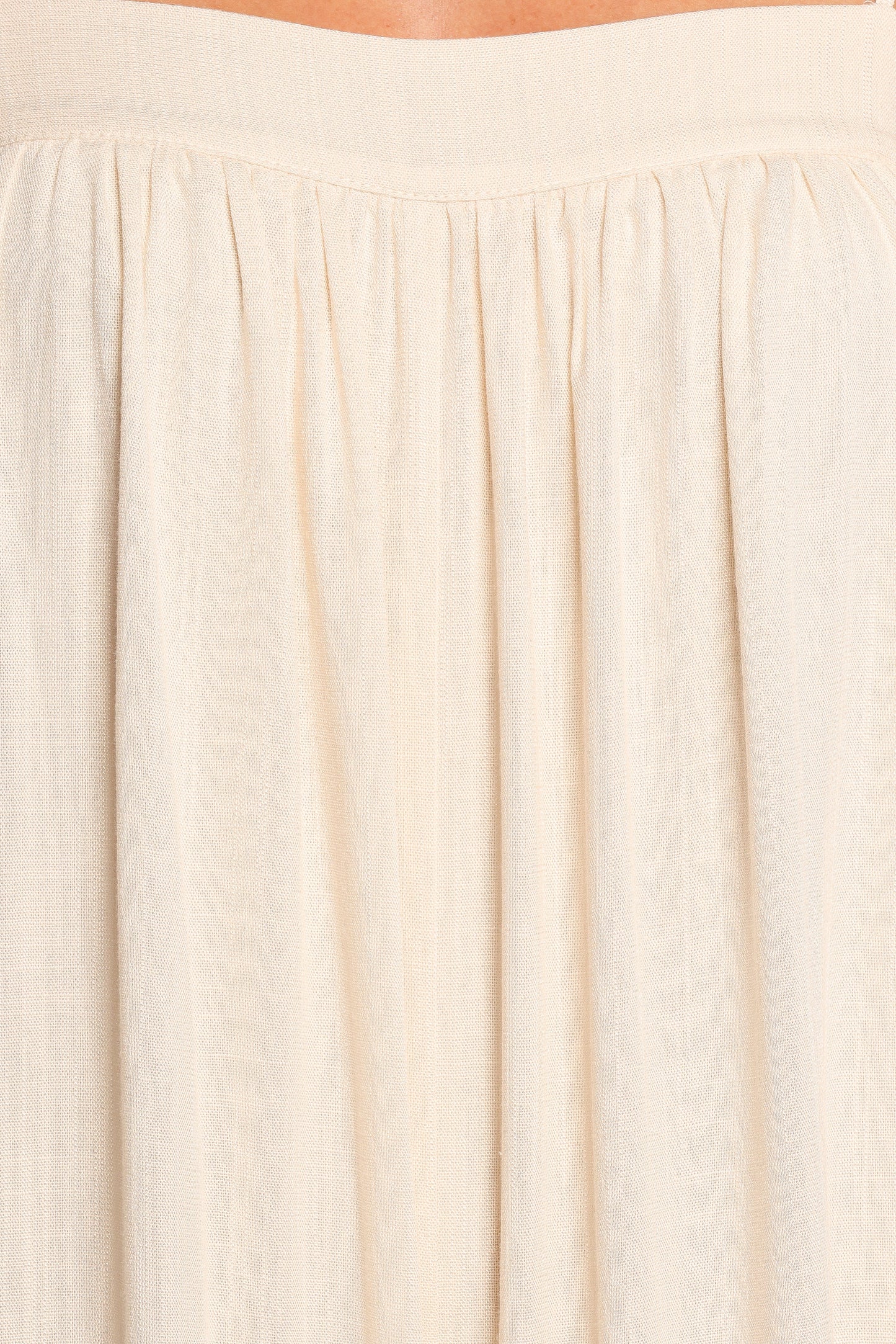 Women's Off-White Spaghetti Strap Maxi Dress