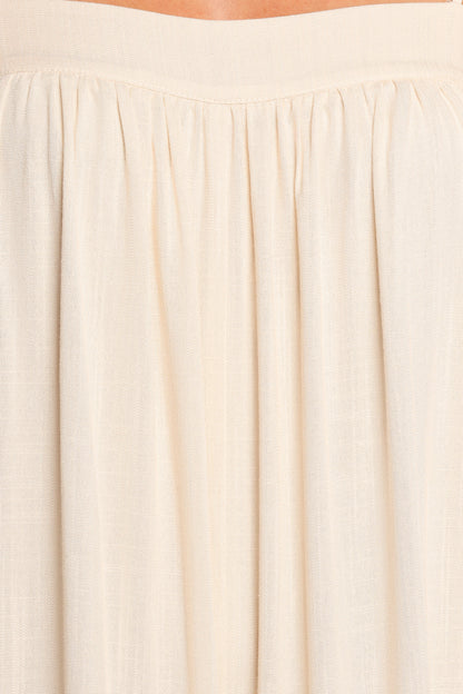 Women's Off-White Spaghetti Strap Maxi Dress