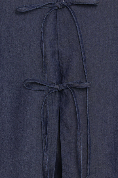Women's Dark Grey Short Sleeve Bow-Tie Cardigan & Shorts 2-Piece Set